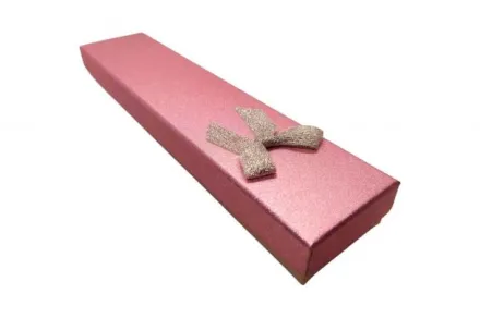 Коробка для браслета Блиск рожевий 21×5 упаковка 12 шт