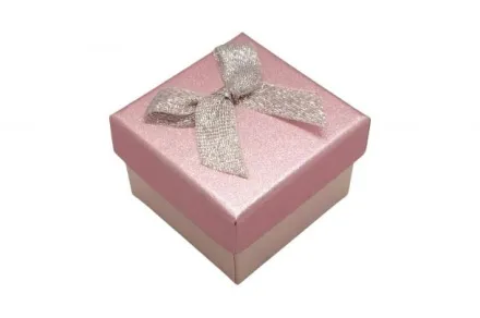Коробка для каблучки Блиск рожевий 5×5 упаковка 24 шт