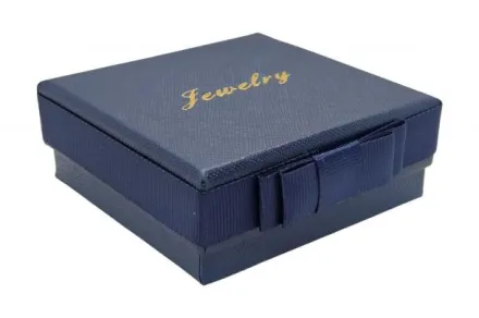 Подарункова коробка Jewelry синій квадрат 18 штук