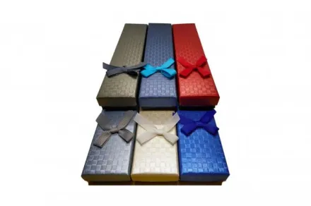 Подарункові коробки для ланцюжків Мозаїка 21×5 12 шт