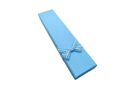 Подарункова коробка для браслета Фатин блакитна 21×5 12 шт