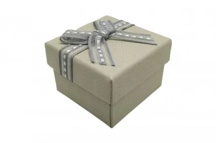 Подарункова коробочка для обручок Фатин хакі 5×5 24 шт