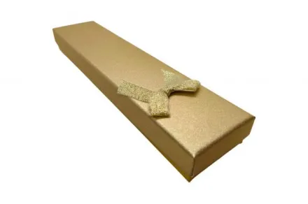 Коробка для браслета Блиск золотий 21×5 упаковка 12 шт