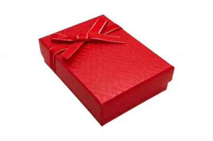 Картонні коробки для подарунків з бантом 9×7 набір 24 шт