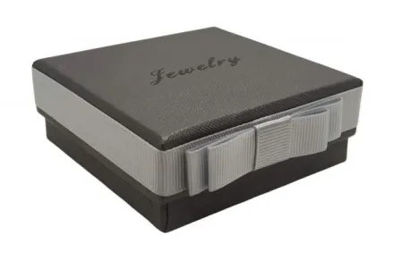 Подарункова коробка Jewelry сірий квадрат 18 штук