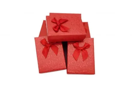 Подарункові коробки 9x7 червоні 24 шт